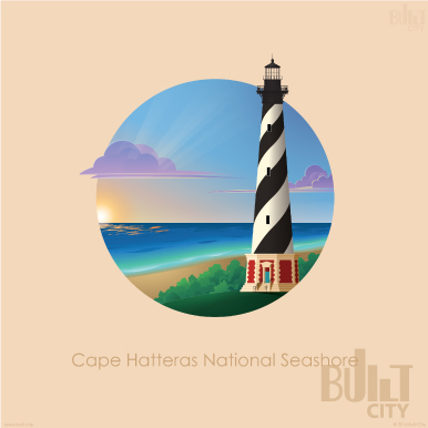 Original Illustration of Cape Hatteras Lighthouse